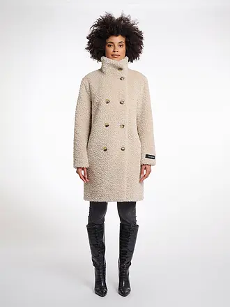 RINO&PELLE | Mantel in Felloptik ENA | beige